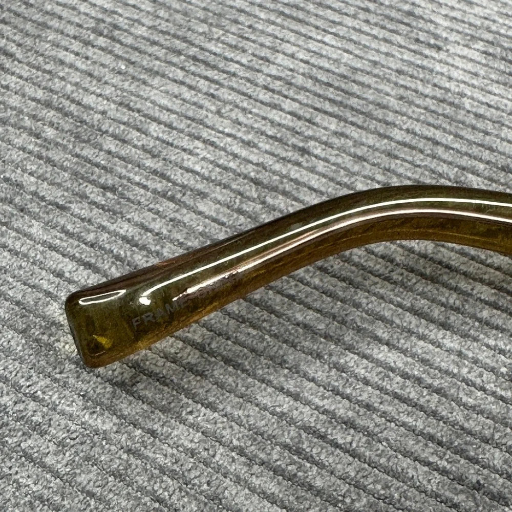 Flower by Drew Barrymore Holly 1002‎ Olive Green Pink Cat Eye Y2K Eyeglasses Vtg